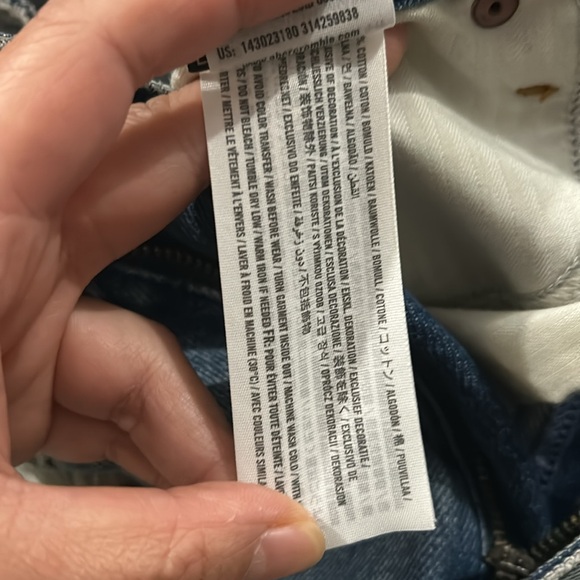 New Abercrombie & Fitch Zoe Natural Rise Vintage A-Line Skirt Jean Size 2 - Picture 9 of 14